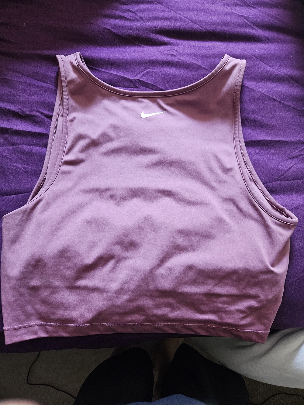 Nike Women's Mauve Crop Tank Top
